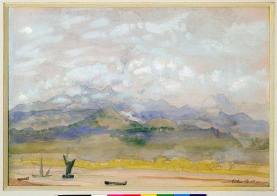 A Romantic Landscape by Arthur Bowen Davies